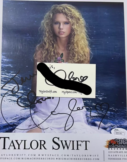 Taylor Swift Debut Era Autographed Promotional Poster with Full Signature
