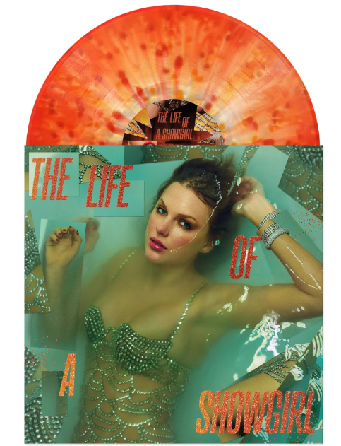 Taylor Swift The Life Of A Showgirl Lit My Sky Up Orange Metallic Vinyl