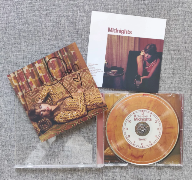 Taylor Swift – Midnights Moonstone Blue & Mahogany Signed CD Bundle