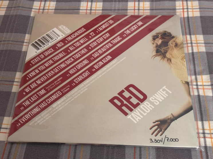 Taylor Swift – Red RSD Crystal Clear Vinyl 2LP Numbered Edition