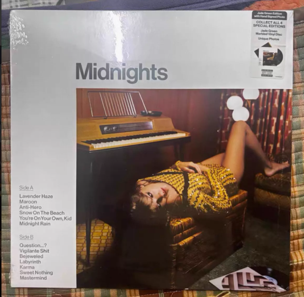 Taylor Swift – Midnights Jade Green Edition Signed Vinyl LP