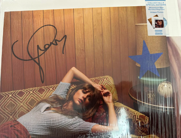Taylor Swift – Midnights Signed Vinyl + The Tortured Poets Department Signed CD Bundle