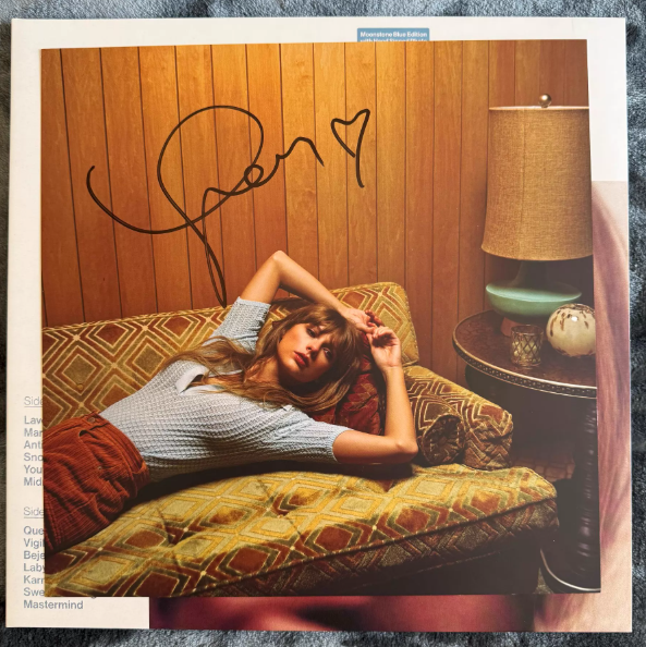 Taylor Swift – Midnights Moonstone Blue Signed Vinyl Edition LP