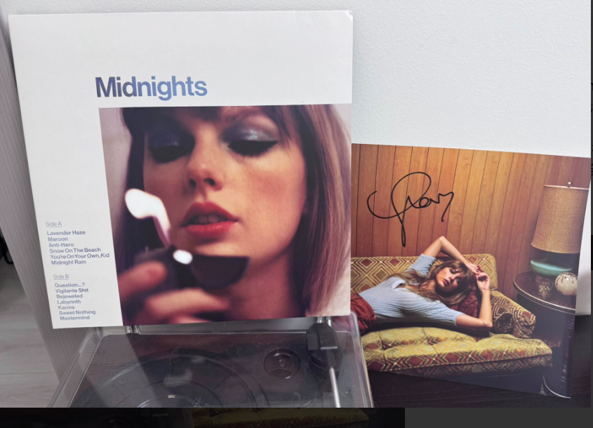 Taylor Swift – Midnights Moonstone Blue Signed Vinyl Edition LP