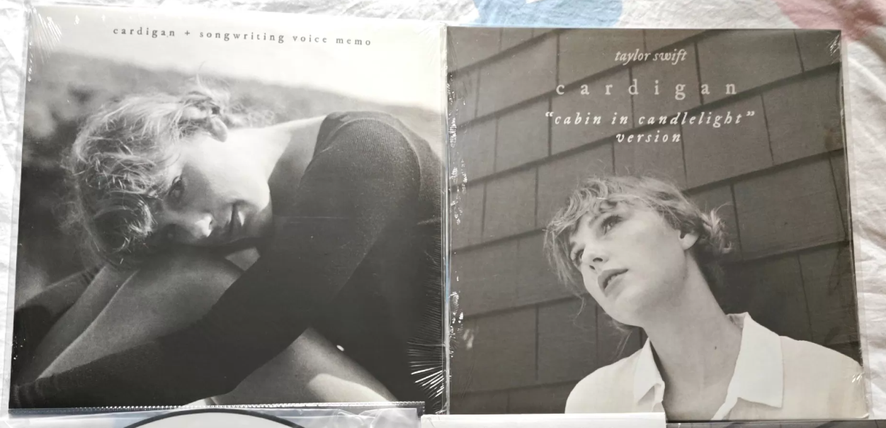 Taylor Swift – Cardigan White Vinyl & Gold Vinyl Bundle Set