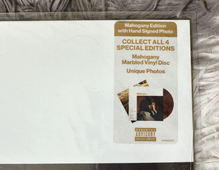 Taylor Swift – Midnights Mahogany Edition with Signed Photo Vinyl LP