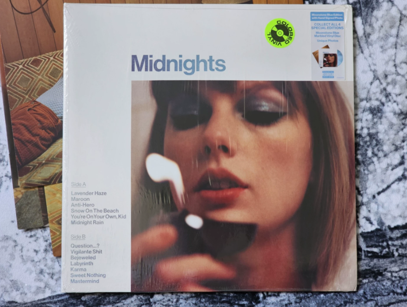 Taylor Swift – Midnights Moonstone Blue Edition Signed Vinyl LP