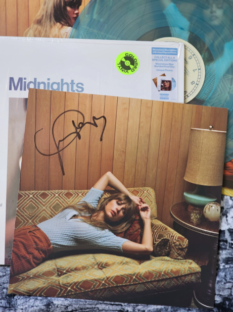 Taylor Swift – Midnights Moonstone Blue Edition Signed Vinyl LP