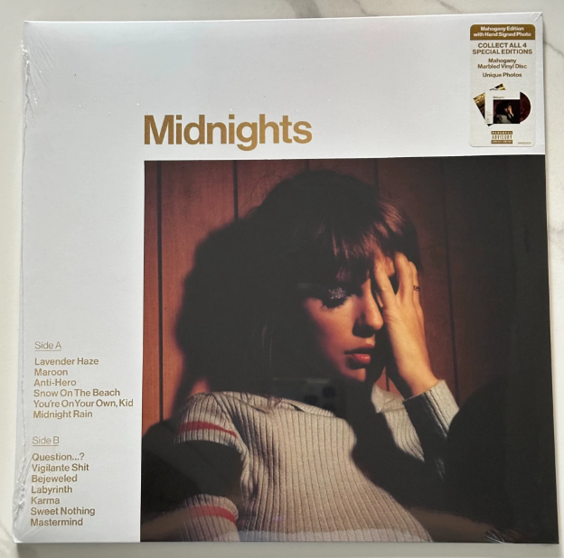 Taylor Swift – Midnights Mahogany Edition Signed Vinyl LP