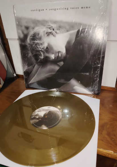 Taylor Swift – Cardigan + Songwriting Voice Memo Gold Vinyl 12" Single