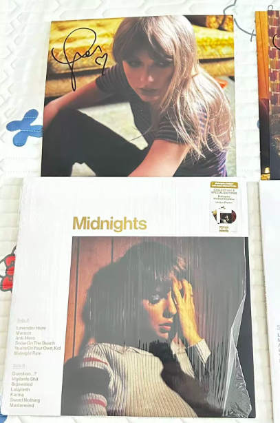 Taylor Swift – Midnights Mahogany Edition Signed Vinyl LP