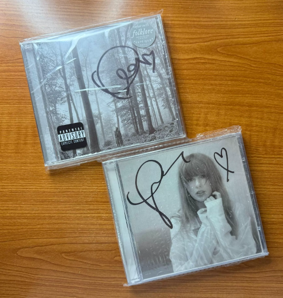 Taylor Swift – folklore / The Tortured Poets Department Signed CD Bundle