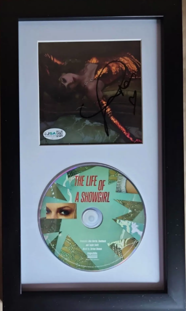 Taylor Swift – The Life of a Showgirl Version 2 Signed Insert Framed Display