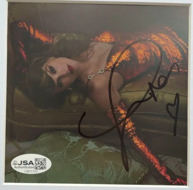 Taylor Swift – The Life of a Showgirl Version 2 Signed Insert Framed Display