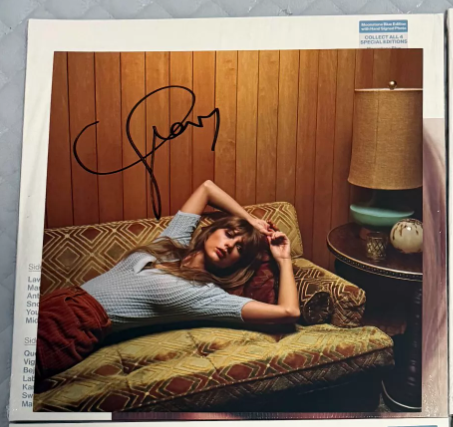 Taylor Swift – Midnights Moonstone Blue Edition Signed Vinyl LP