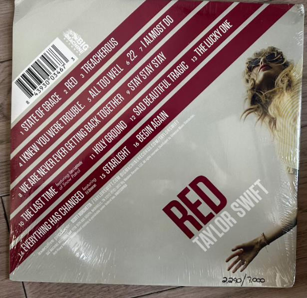 Taylor Swift – Red RSD Black Friday Crystal Clear Vinyl 2LP