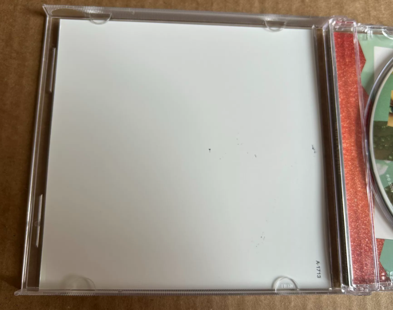 Taylor Swift – The Life of a Showgirl Signed CD Cover 1 – Heart Signature – Side Opened
