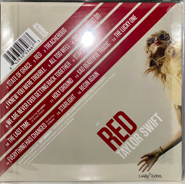 Taylor Swift – Red RSD US Clear Numbered Vinyl