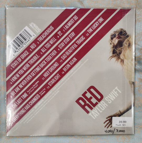 Taylor Swift – Red RSD US Clear Vinyl Sealed