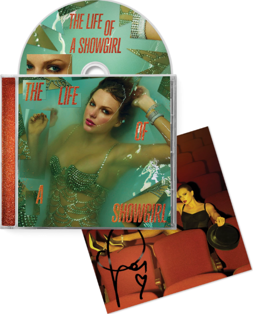 Taylor Swift – The Life of a Showgirl Four Signed CD Set
