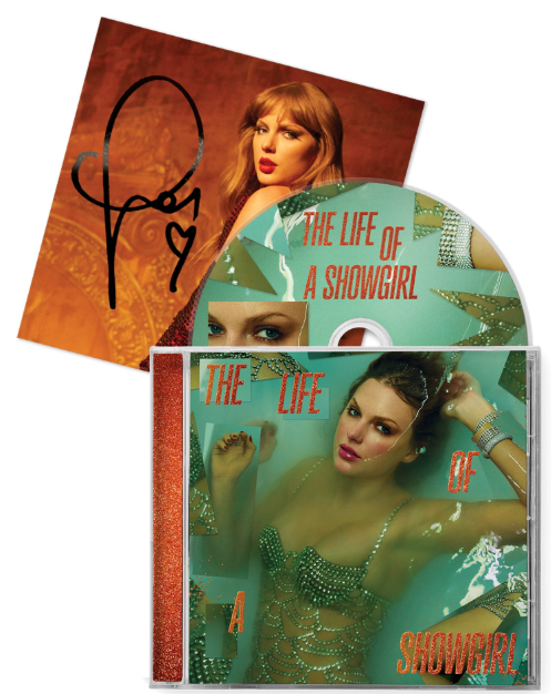 Taylor Swift – The Life of a Showgirl Four Signed CD Set