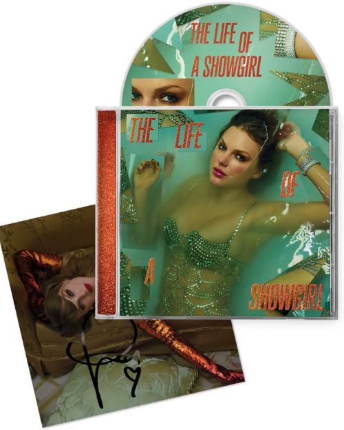 Taylor Swift – The Life of a Showgirl Four Signed CD Set