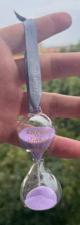 Taylor Swift “August Slipped Away” Purple Hourglass Ornament — Official Merch, Sealed
