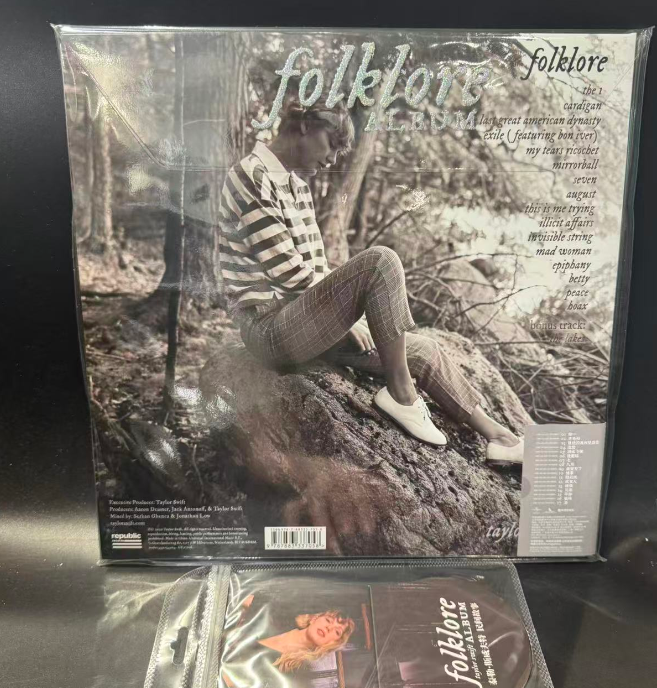 Taylor Swift Folklore Grey 2LP Vinyl - China Edition