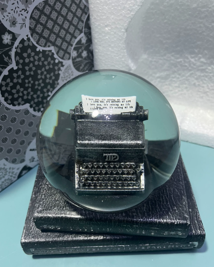 Taylor Swift – The Tortured Poets Department Typewriter Snow Globe