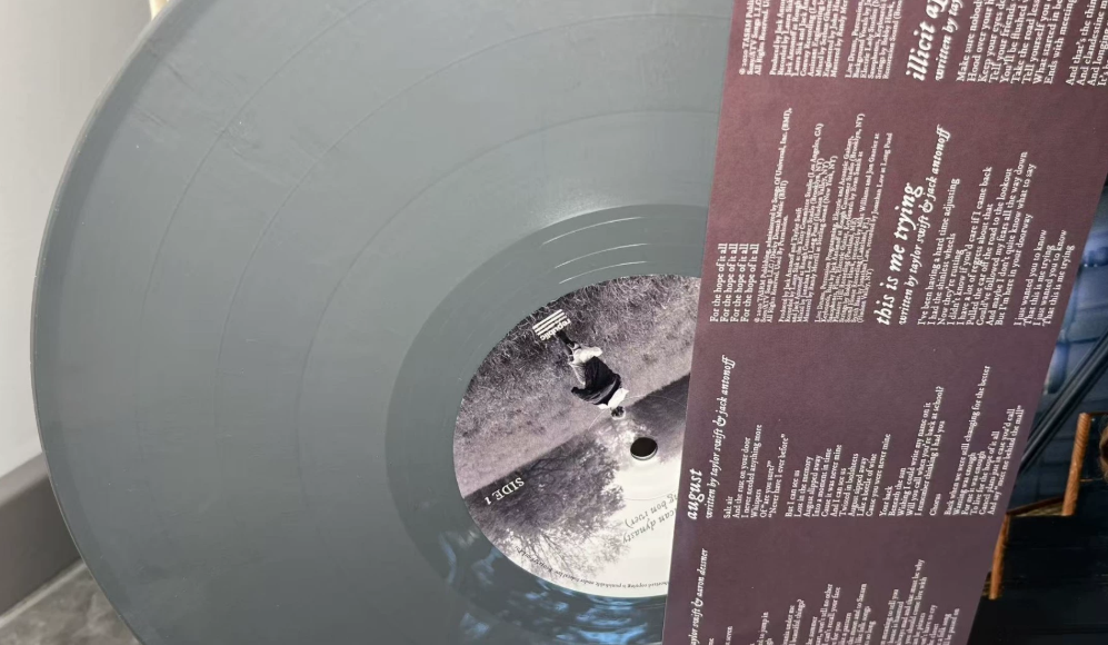 Taylor Swift – folklore “Running Like Water” Silver Vinyl 2LP NM/VG+