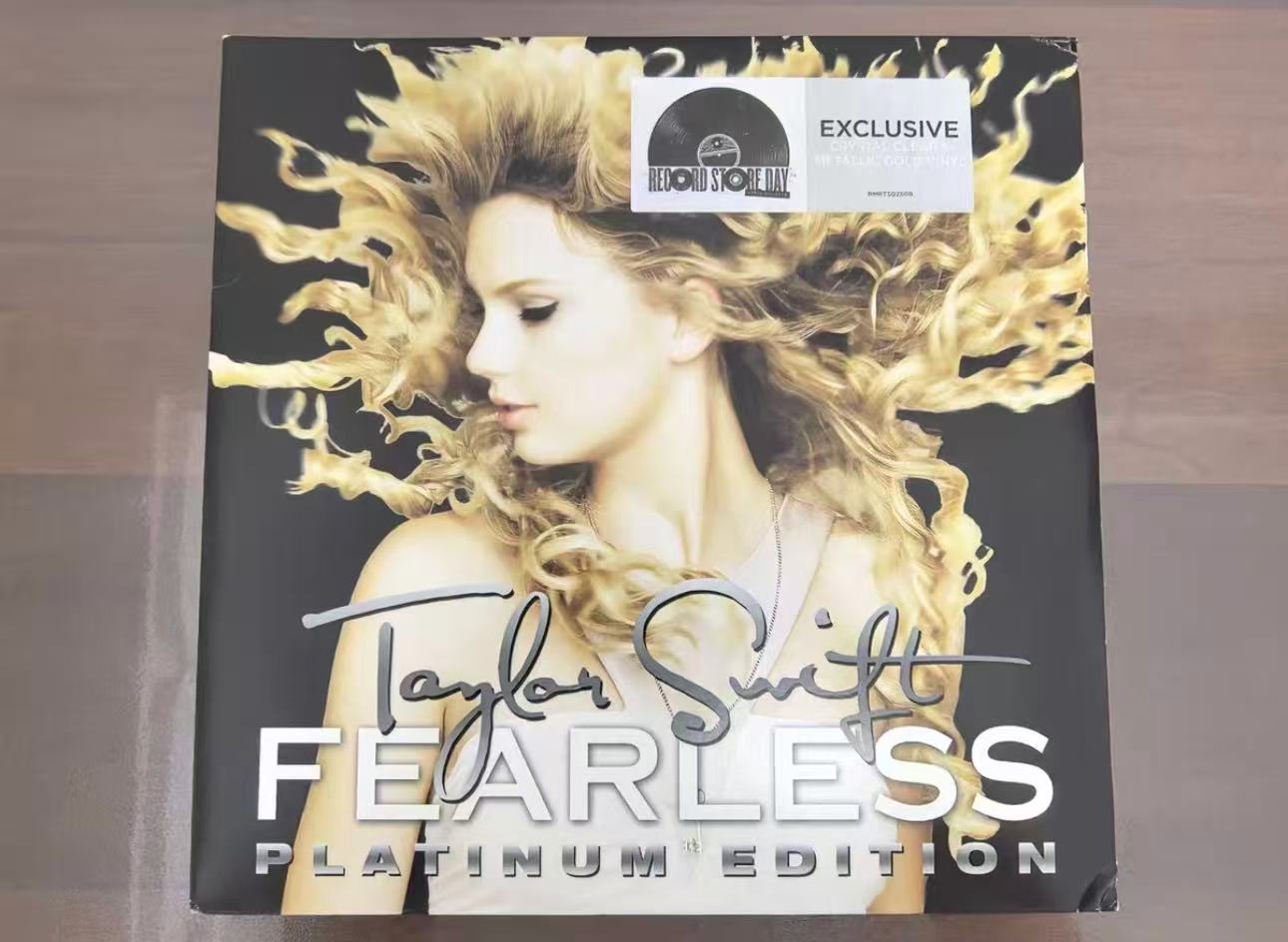 Taylor Swift Fearless RSD Metallic Gold Vinyl Limited Edition #241 Open Box Never Played Read Desc