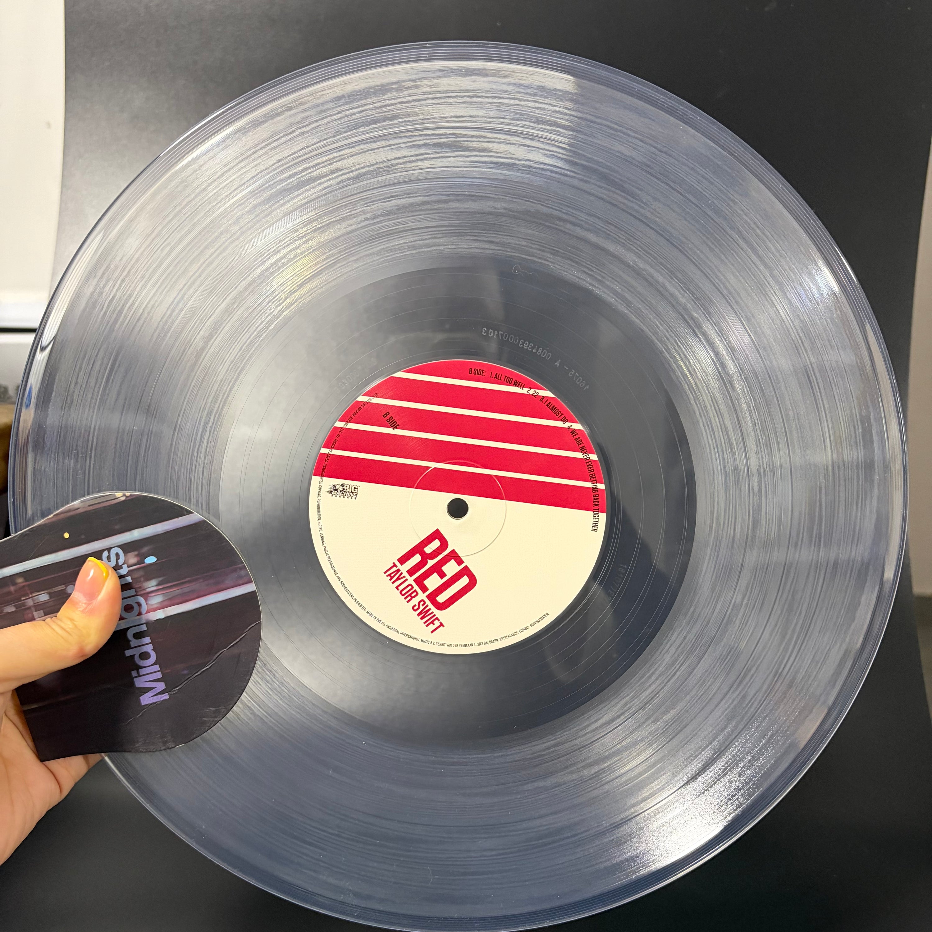 Taylor Swift Red Clear Vinyl (Numbered 5230, Opened Only, Perfect Condition)