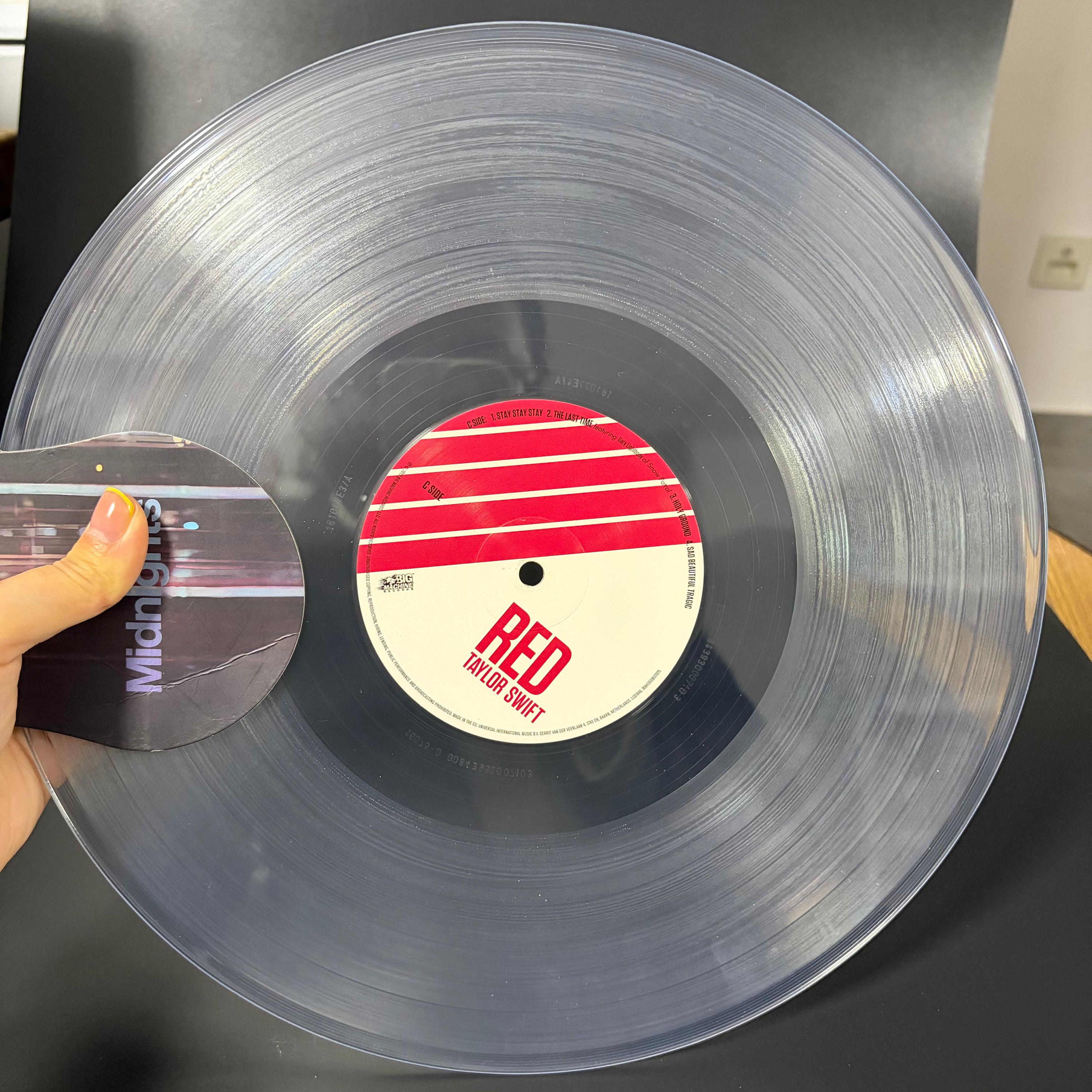 Taylor Swift Red Clear Vinyl (Numbered 4815, Opened Only, Perfect Condition)