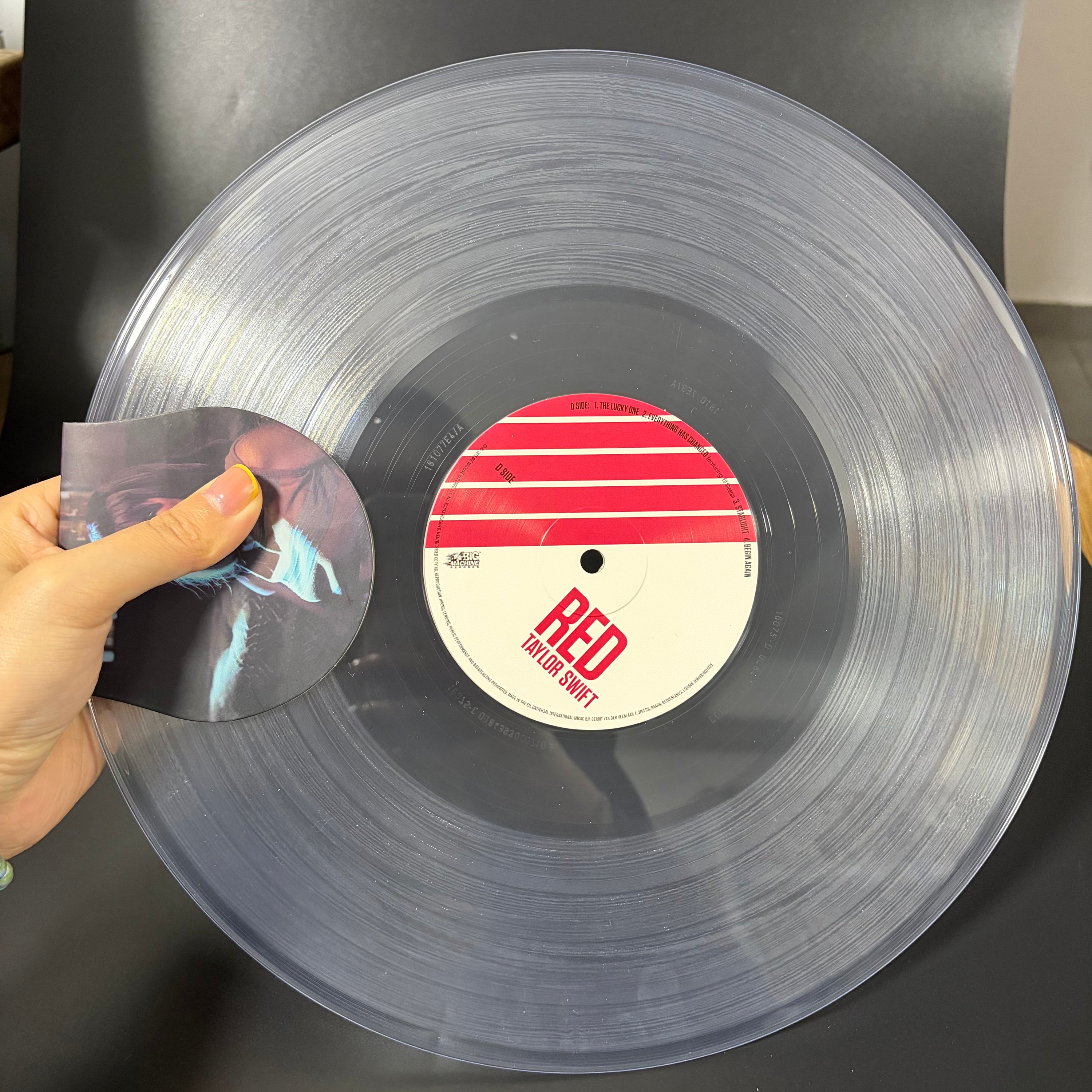 Taylor Swift Red Clear Vinyl (Numbered 4815, Opened Only, Perfect Condition)