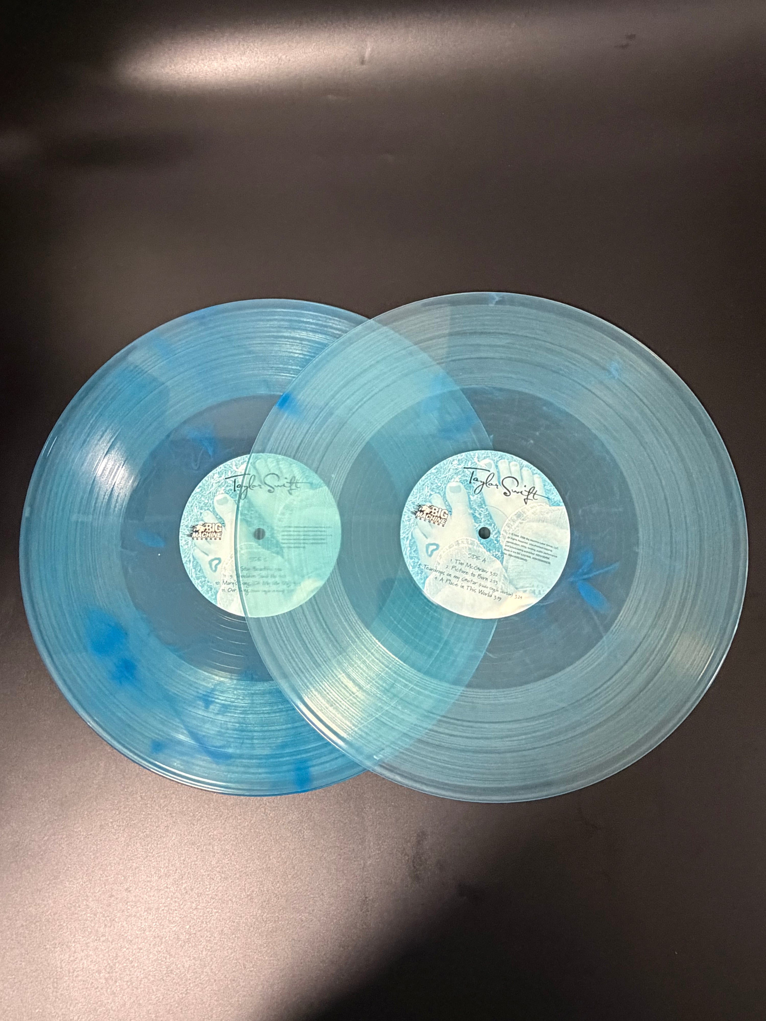 Taylor Swift Debut Self-Titled RSD Exclusive 2LP Vinyl (Crystal Clear & Turquoise, Opened Only)