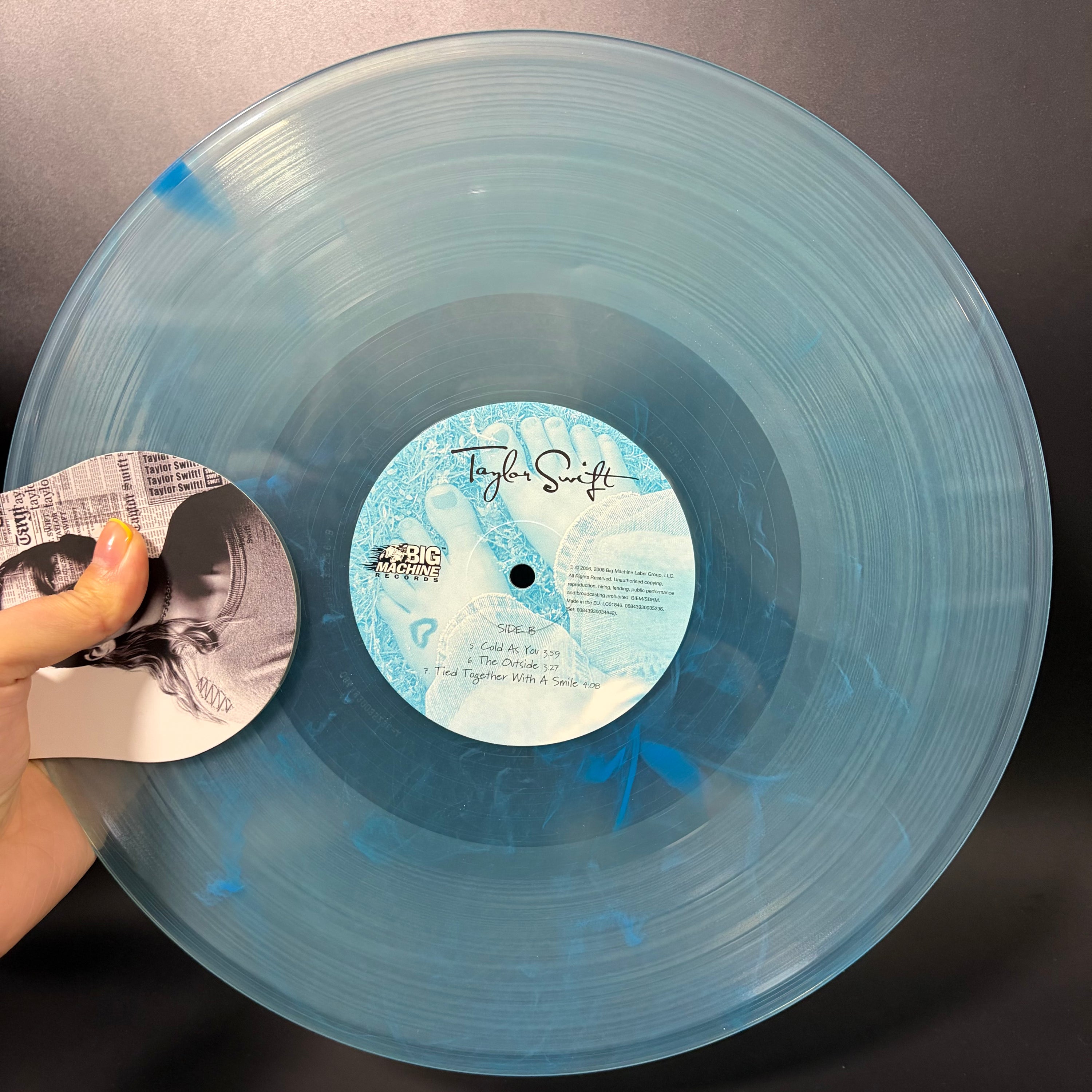 Taylor Swift Debut Self-Titled RSD Exclusive 2LP Vinyl (Crystal Clear & Turquoise, Opened Only)