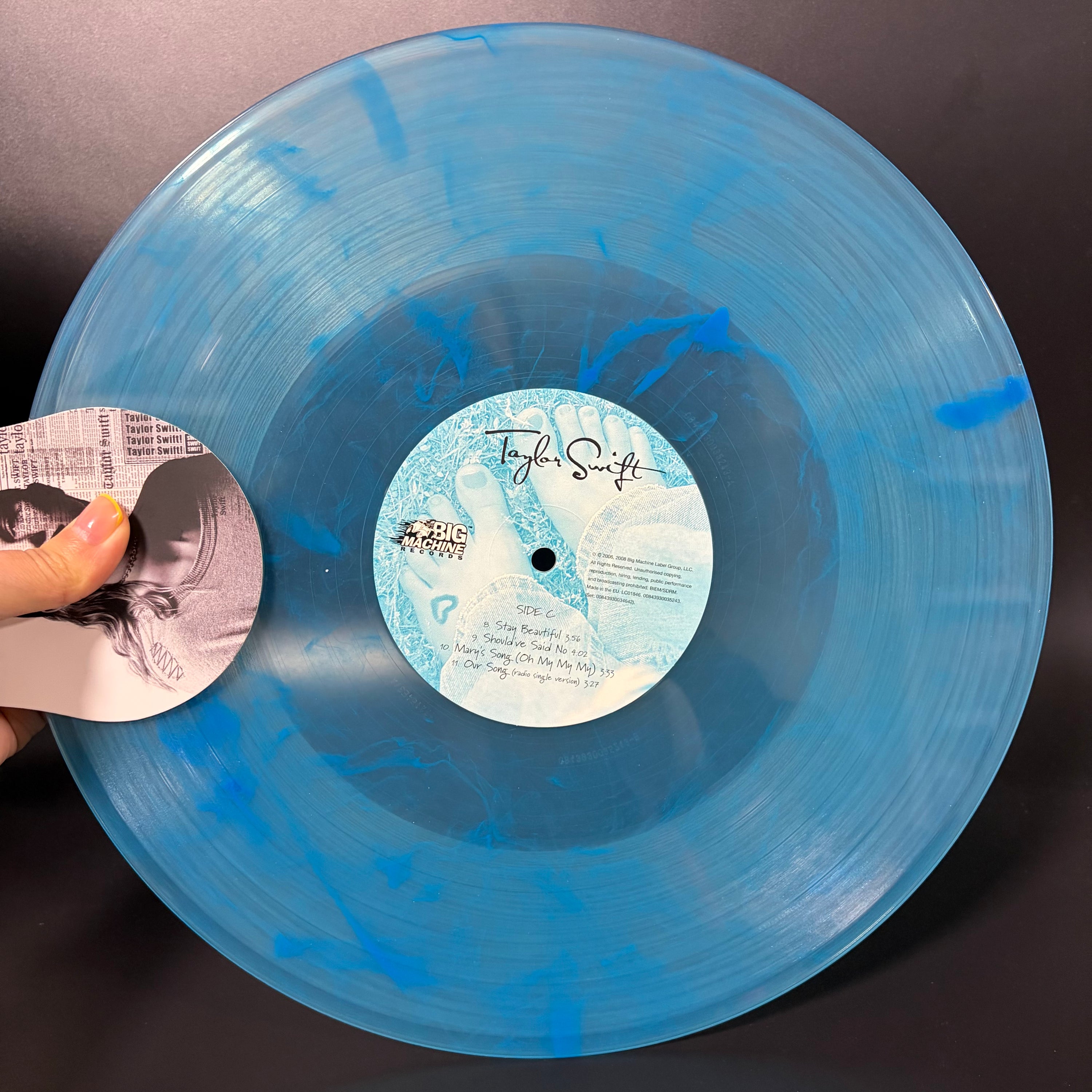 Taylor Swift Debut Self-Titled RSD Exclusive 2LP Vinyl (Crystal Clear & Turquoise, Opened Only)