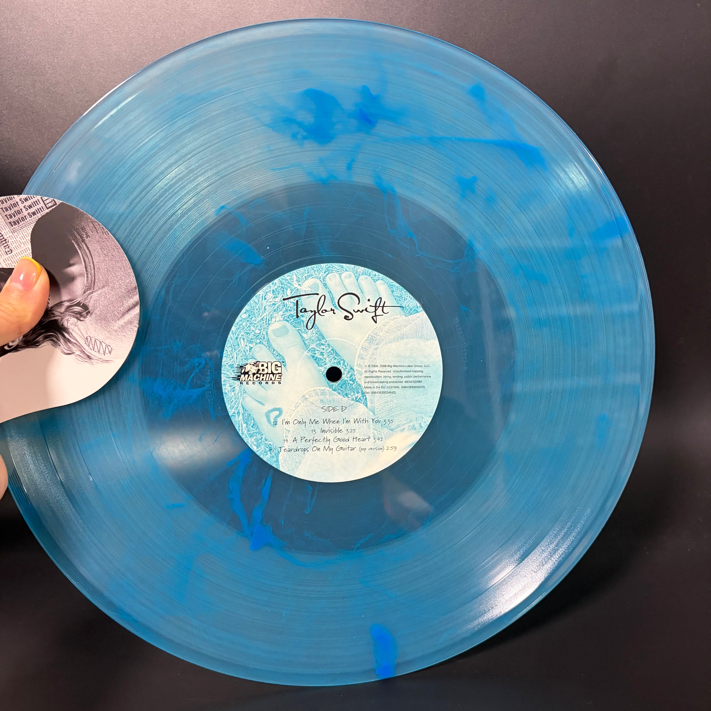 Taylor Swift Debut Self-Titled RSD Exclusive 2LP Vinyl (Crystal Clear & Turquoise, Opened Only)