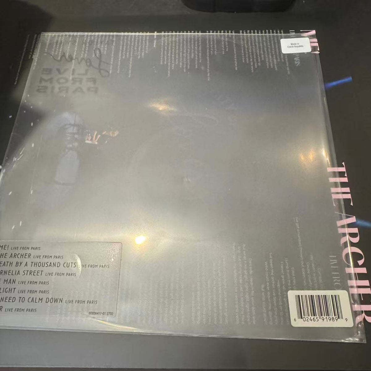 Taylor Swift - Lover (Live From Paris) (8", Shape, Pin + 8", Shape, Pin + Comp, RE, RP, S/)