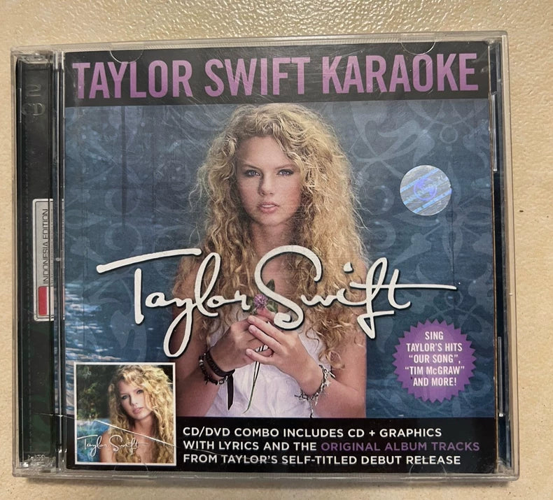 Taylor Swift Debut Indonesian Karaoke CD – Rare Edition, Cracked Case