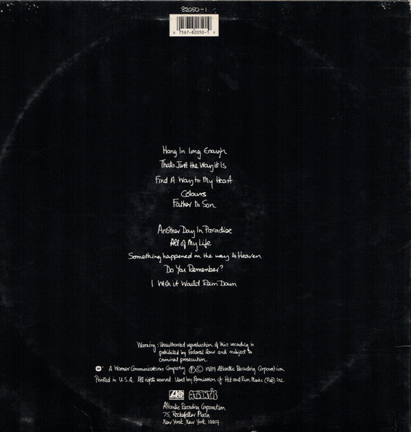 Phil Collins : ...But Seriously (LP, Album, Spe)