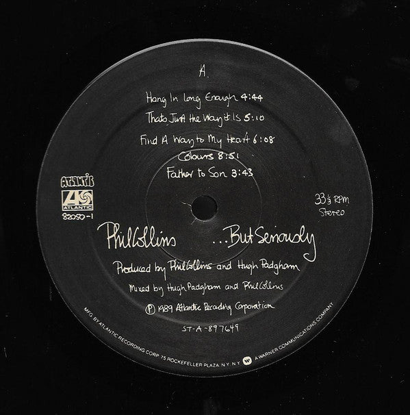 Phil Collins : ...But Seriously (LP, Album, Spe)
