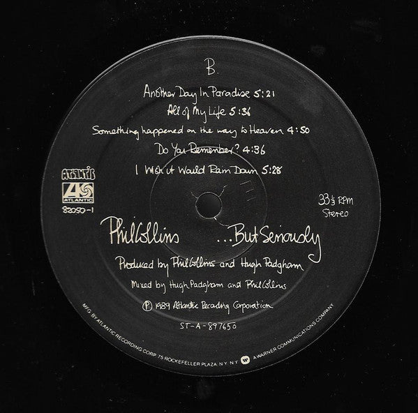 Phil Collins : ...But Seriously (LP, Album, Spe)