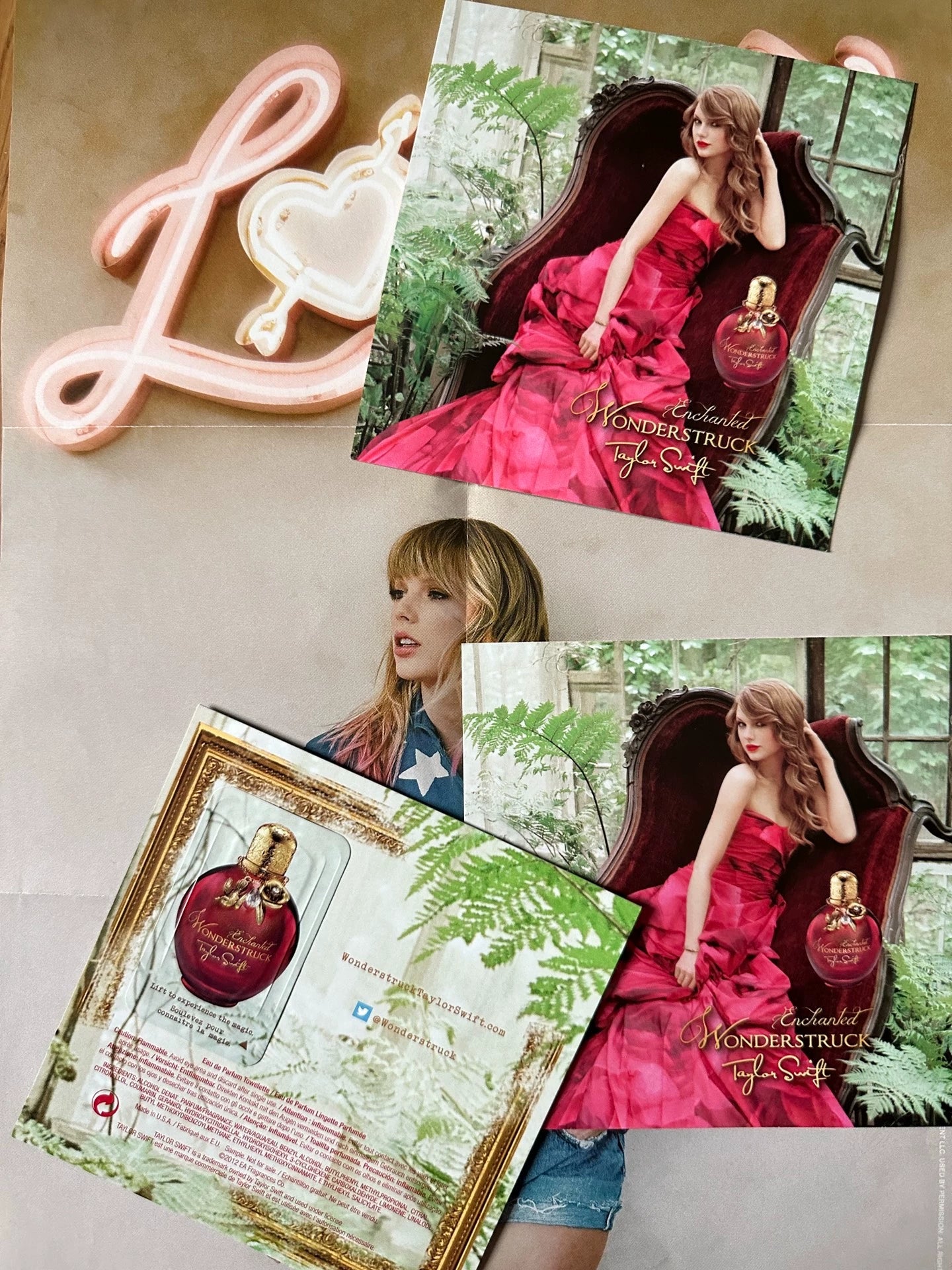 Taylor Swift Wonderstruck Official Fragrance Scent Card — Sealed, Discontinued