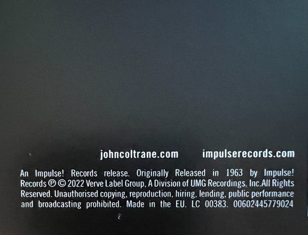 The John Coltrane Quartet : Ballads (LP, Album, RE, Gre)