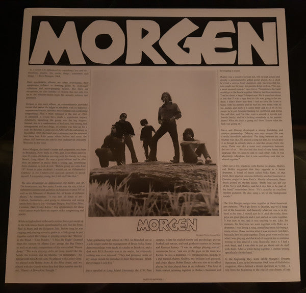 Morgen : Morgen (LP, Album, RE, RM, Gat)