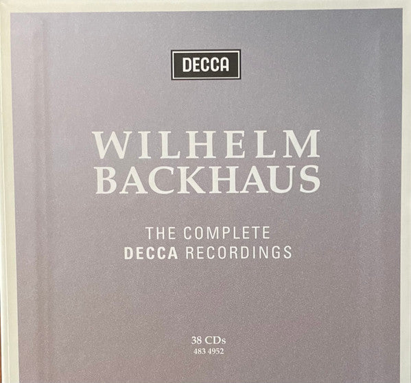 Wilhelm Backhaus : The Complete Decca Recordings (Box, Comp, Ltd + 38xCD, Comp, Mono, RM)