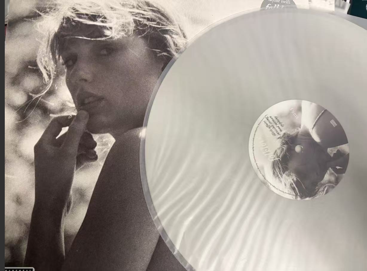 Taylor Swift Folklore Vinyl French Pressing Clear Variant Open Box