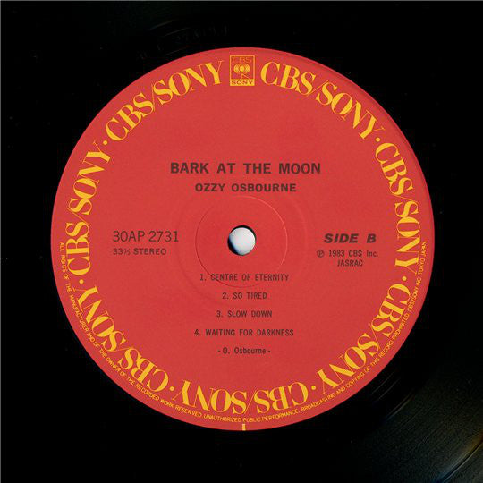 Ozzy Osbourne : Bark At The Moon (LP, Album + 7", Single)