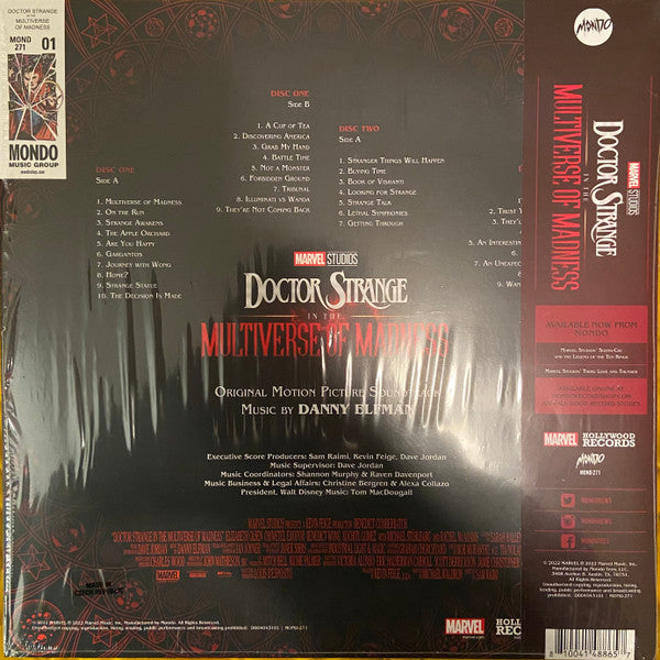 Danny Elfman : Doctor Strange In The Multiverse Of Madness (Original Motion Picture Soundtrack) (2xLP, Red)